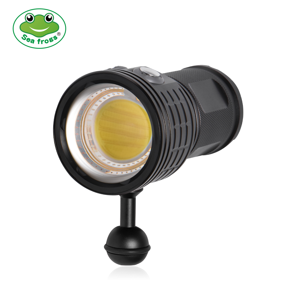 Dive Flashlight 5000 Lumens Underwater - Seafrogs COB 슈퍼 브라이트 다이빙 손전등,