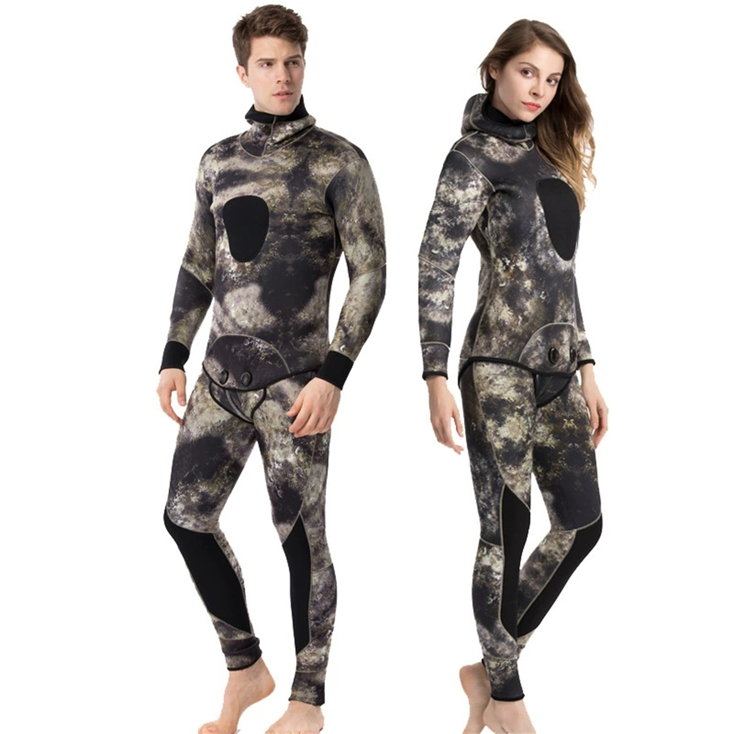 Scuba Diving Wetsuit 5Mm Neoprene - 유니섹스 5mm/7mm 네오프렌 두꺼운 카모플라주 잠수복